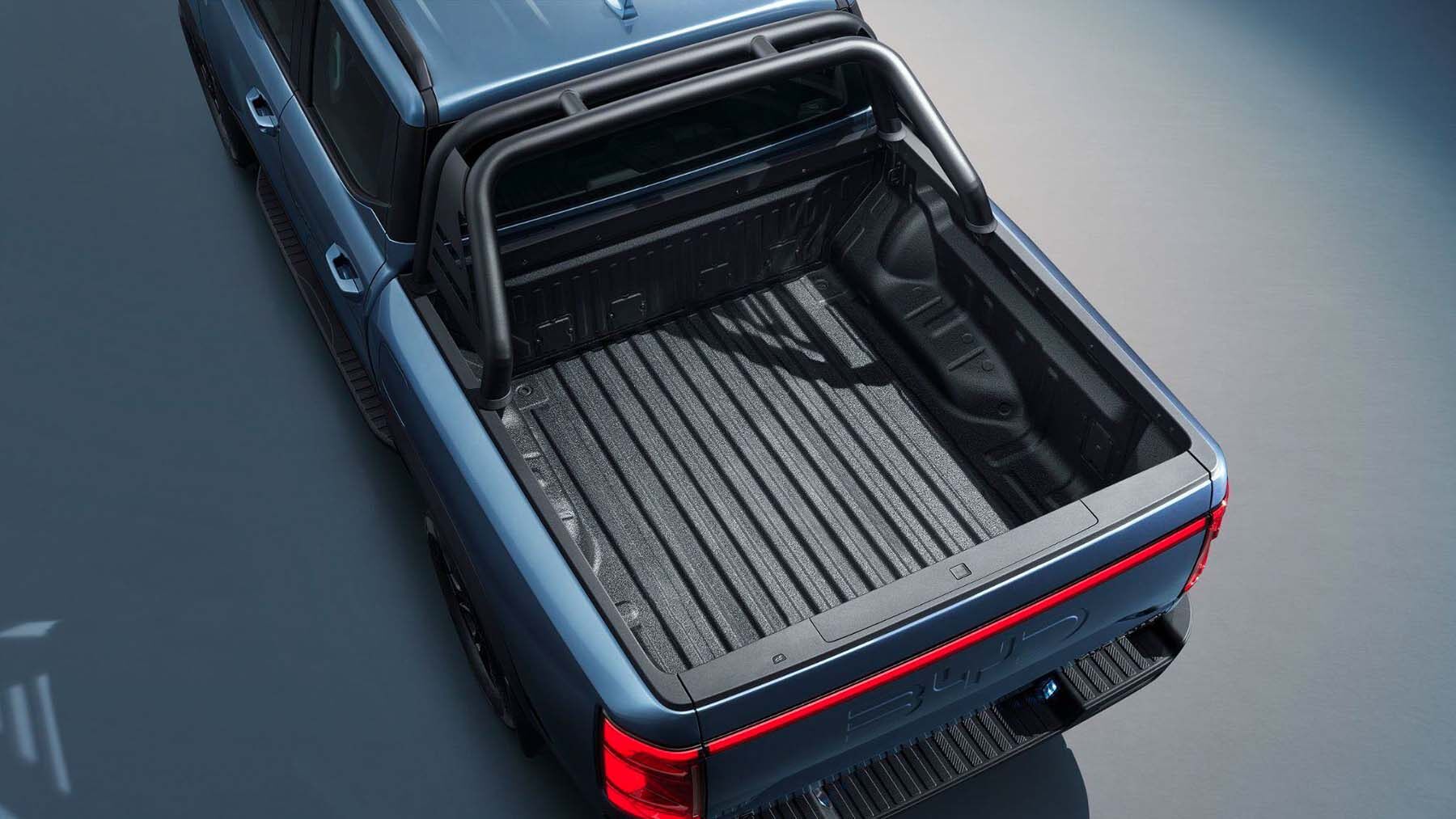 Carroceria com capacidade de até 1450 litros